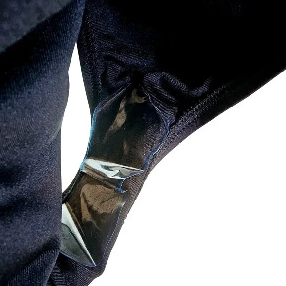 Michael Michael Kors Black Cruise 2020 One Shoulder Side Out Rivets, Sz 12, NWT - Picture 11 of 12